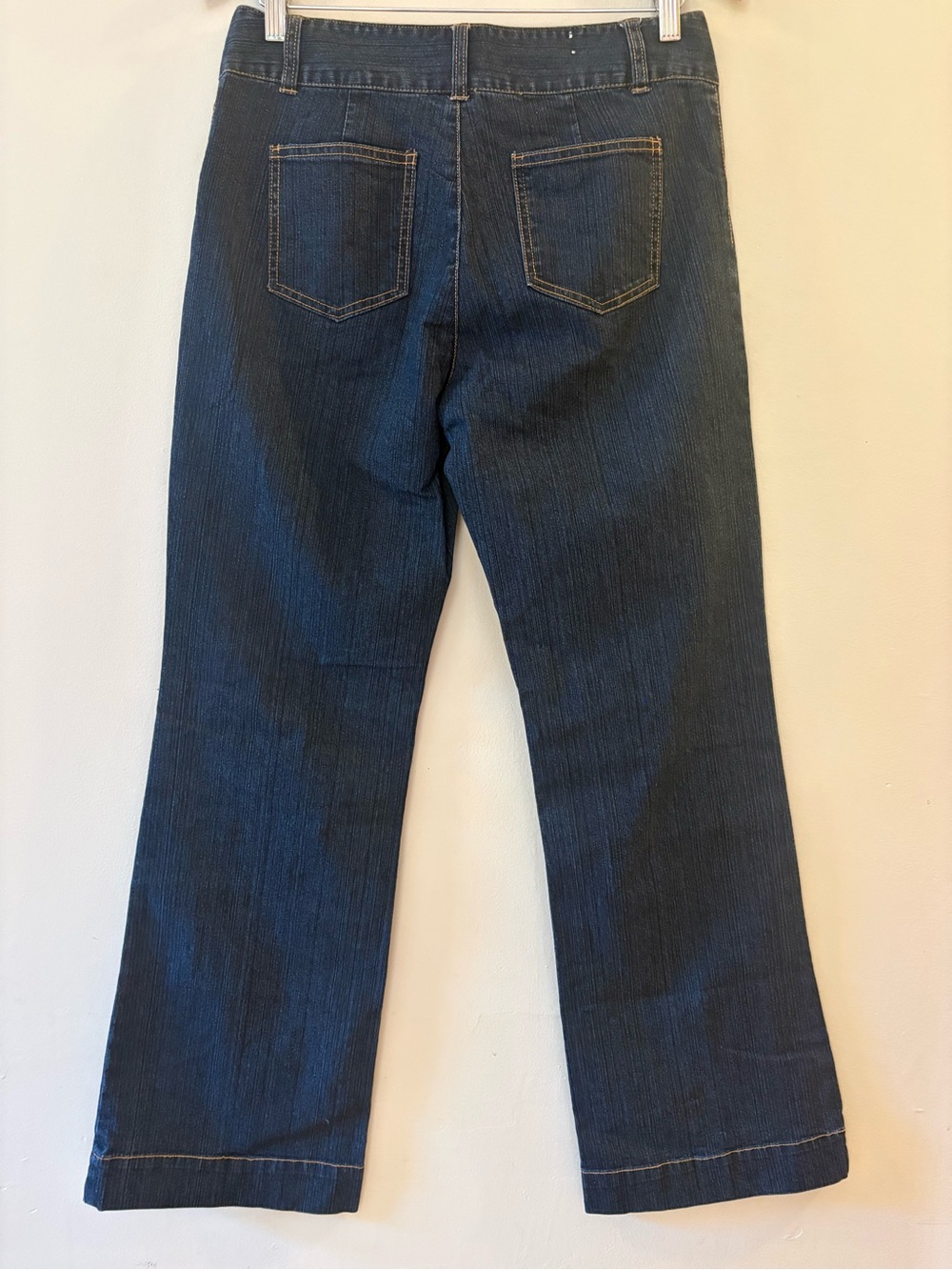 VTG B.U.M. Equipment Dark Wash Seam Jeans with light flare, women’s Sz 10. - Picture 5 of 12